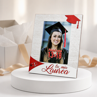 Cadeau de remise des diplômes Cadre photo en bois de table Vente en gros Vintage pour photos 6X8 avec impression 2 couleurs et options d'impression multiples