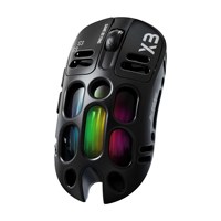 Souris de jeu mécanique ergonomique sans fil T-WOLF X3 à six boutons, triple mode, RGB, ajourée, pour e-sport
