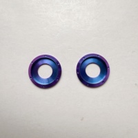 Vis à tête hexagonale Torx en alliage de titane Gr.5 avec rondelle bleue M5 M6 M8 haute résistance pour modification de moto