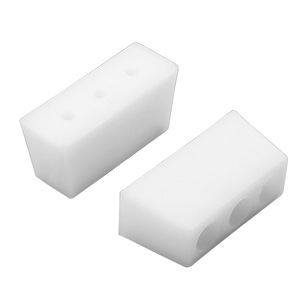 Protection de pieds de meubles de haute qualité, coussinets épaissis en plastique blanc à 3 trous, réduction du bruit pour canapé - Product Image 2