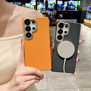 Funda de Teléfono Rígida de Lujo para <span class=keywords><strong>Samsung</strong></span> <span class=keywords><strong>Galaxy</strong></span> S26 <span class=keywords><strong>Ultra</strong></span> S25 S24 S23 FE <span class=keywords><strong>S22</strong></span> <span class=keywords><strong>Ultra</strong></span> Plus, Carga Inalámbrica Magnética, Protección Contra Impactos - Product Image 2