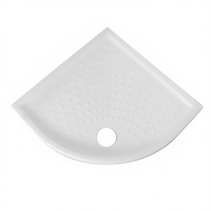 Plato de ducha esquinero de cerámica 80 x 80 cm H. 6 con desagüe para baños - Product Image 2