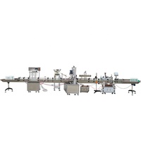 FillinMachine liquide remplissage bouchage vis couvercle aluminium feuille d'étanchéité autocollant étiquette codage machine de remplissage ligne de production