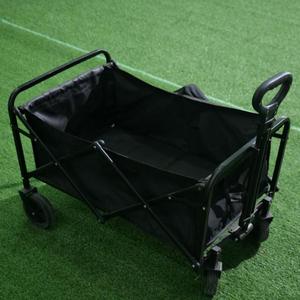 Carro portatile in acciaio al carbonio 4 ruote pieghevole Multi-funzione campeggio spiaggia carrello da pesca con rotolo contenitore OEM personalizzabile - Product Image 6