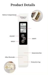 Digital Caneta PH, Água Qualidade <span class=keywords><strong>Tester</strong></span> Kit, bolso Portátil À prova de água PH TDS Medidor - Product Image 3