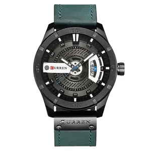 CURREN watch 대 한 men brand quartz-watch Men's Round 다이얼 아날로그 Watch with Date 디스플레이 8301