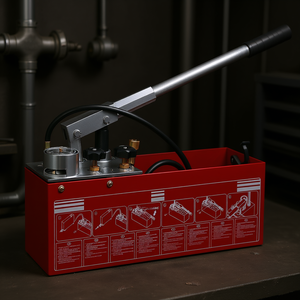 Bomba de Prueba de Presión Hidráulica de 50 Bares con Tanque de 3.2 Galones para Pruebas de Tuberías - Product Image 2