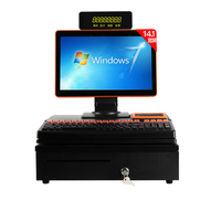 15.6 "Restaurant Pos System Tout en Un windows Pos System Pos System Imprimante