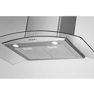<span class=keywords><strong>Hotte</strong></span> <span class=keywords><strong>de</strong></span> cuisinière en verre incurvé <span class=keywords><strong>de</strong></span> 90cm <span class=keywords><strong>hotte</strong></span> en acier inoxydable à bouton-poussoir - Product Image 2