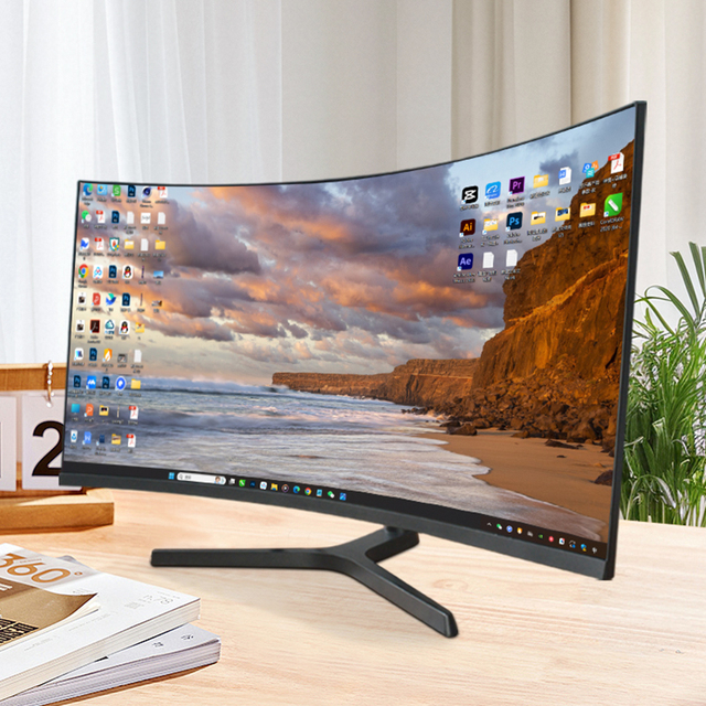 OEM 4K 5K 34 49 Inch Desktop 165Hz 240Hz Computer Curved PC LCD Gaming Monitor
