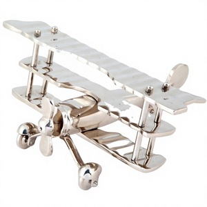 Modelo de avión triplano con hélice, logotipo personalizado, Impresión de avión, accesorios de regalo, objeto decorativo, modelo de avión brillante alto - Product Image 1