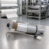Ensemble de sonotrode de soudage à ultrasons avec bride pour machine à souder le plastique et équipement de soudage de tissus non tissés