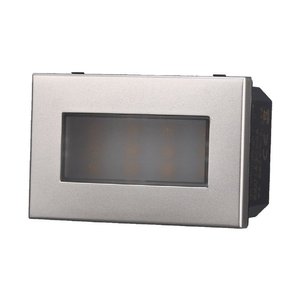 Luce da Gradino LED 3P 220V Grigia 3000K Compatibile con Bticino Axolute per Illuminazione Interna - Product Image 1