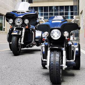 Motocicleta Eléctrica Triciclo Albeime para Niños 5288, Estilo de Carrocería Abierta con Bluetooth, Juguete de Dos Plazas para Niños - Product Image 2