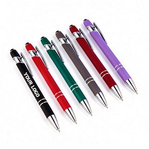 Manufacturer China Blue Metallic Ball Logo Multifunction <b>Stylus</b> Ballpoint Personnalisable New 2 in 1 Metal Touch <b>Pen</b> - Product Image 1