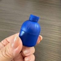 Bouteille en plastique PP bleu cobalt de qualité alimentaire 5g en gros, conteneur vide pour probiotiques et poudre lyophilisée, logo personnalisé