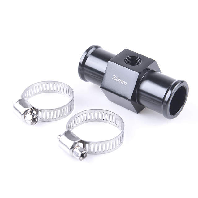 Universal 16mm-40mm Voltmeter and Water Temperature Gauge Sensor Tee Pipe Adaptor