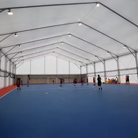 Tente de type arqué pour événements sportifs et activités extérieures, structure à portée libre, 20x30m, 20x50m, pour 500 à 1000 personnes