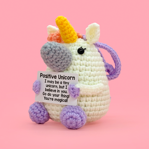 Crochet artificiel personnalisé licornes jouet tricoté Art déco Design pour la maison décoration de voiture pour anniversaire remise des diplômes Pâques Nouvel An - Product Image 2