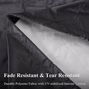 Couverture de meubles de Patio de jardin extérieur imperméable à la poussière <span class=keywords><strong>Protection</strong></span> solaire couverture de meubles de table de jardin noire - Product Image 5
