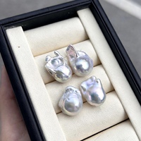 Perles d'eau douce naturelles courtes en forme de queue de poisson, 13-15mm, irrégulières, non standard, à fort éclat, perles lâches pour DIY