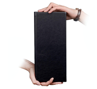 Dernier design de menu de restaurant dossier personnalisé porte-menu en cuir pour hôtel café bar
