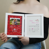 Boîte à musique personnalisée en bois personnalisée pour couple, cadeaux d'anniversaire et de date pour la Saint-Valentin, mariage, fête des mères