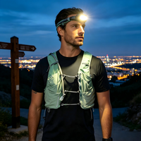Gilet de course à pied réfléchissant portable de haute qualité, sac à dos d'hydratation léger pour l'escalade, le camping, la randonnée, le marathon et le cyclisme