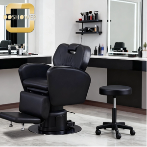 Sillón de Barbería Clásico Retro con Cuero Sintético, Diseño Antiguo Hidráulico para Salón de Belleza, Venta al por Mayor para Peluquería, Personalizable - Product Image 5