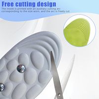Semelles Magnétiques pour Chaussures Technologie 4D Cloud PU EVA Soutien de la Voûte Plantaire Orthopédique Soulagement de la Douleur Absorption des Chocs Mousse à Mémoire de Forme