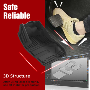 Tappetino per bagagliaio posteriore impermeabile TPE resistente alla polvere antiscivolo per <span class=keywords><strong>Renault</strong></span> <span class=keywords><strong>Captur</strong></span> carburante 2020-2022 - Product Image 3