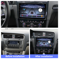 Meihua Écran Android de haute qualité, GPS, stéréo, décoration de tableau de bord de voiture, LHD 2013-2020 Golf 7, accessoires intérieurs, radio DVD