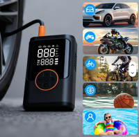 Rechargeable 150PSI Cordless Bicycle Mini Pump with Tire Pressure Monitor Cycle Air Pump Inflators