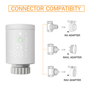Sistema di Domotica Termostato Wifi dal Design Moderno Valvola Termostatica per Radiatori per Hotel con Controllo Zigbee in ABS PC per Riscaldamento ad Acqua 230v 220v - Product Image 2