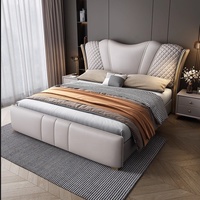 Ensemble de meubles de chambre à coucher, style moderne et design, lit king size de luxe, moderne