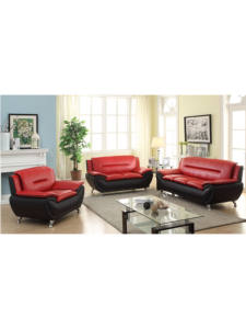 Ensemble de <span class=keywords><strong>canapé</strong></span> sectionnel Pride Style américain en similicuir noir <span class=keywords><strong>blanc</strong></span> en gros direct d'usine 3 + 2 + 1 - Product Image 6