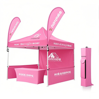 Tentes de fête pliantes professionnelles personnalisables, auvent de gazebo à cadre en alliage d'aluminium étanche de haute qualité pour les expositions intérieures