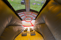 Château gonflable combiné avec toboggan UFO Spaceship, respectueux de l'environnement, certifié CE, en PVC de 0,55 mm d'épaisseur, garantie de 12 mois, capacité maximale de 100 à 500 kg pour