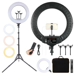 Fosoto 21 pollici Studio fotografico professionale fotografia portatile anello luminoso LED luce Video con treppiede per trucco <span class=keywords><strong>Youtube</strong></span> - Product Image 1