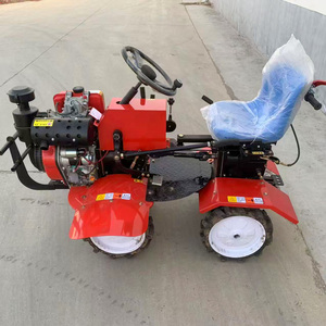 4WD Ride Rotary Tiller <b>Gasoline</b>/Diesel Engine Start Multifunctional Mini Tractor Cultivator for Small Farm Use Multiple Engine O - Product Image 3