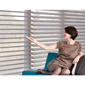 Factory Directly Sale Standard Motorized Electric Silhouette Shangri-la Triple Window Shades for Home Office Decoration