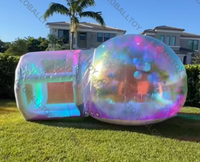 Maison transparente colorée gonflable de bulle de dôme de qualité marchande pour le videur extérieur d'intérieur d'événements