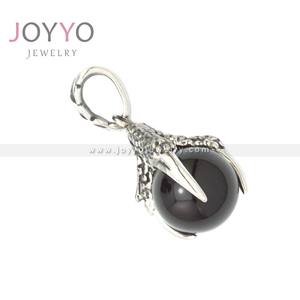 Liontin Kalung Baja Anti Karat Pria Trendi, Batu Hitam <span class=keywords><strong>Dragon</strong></span> <span class=keywords><strong>Ball</strong></span>, Gaya Punk - Product Image 4