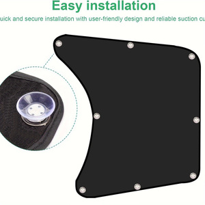 Xinjun Truck Curtains Side <b>Window</b> <b>Shades</b> Black Polyester Sucker Installation For Car Sun Protection Heat Insulation - Product Image 5