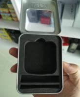 Boîtier en étain personnalisé pour petite banque d'alimentation avec fenêtre transparente chargeur paquet boîte en fer blanc