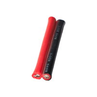 Fil de cuivre étamé torsadé parallèle 8 AWG à 2 conducteurs rouge et noir, résistant à la chaleur 200°C, en caoutchouc silicone 600V