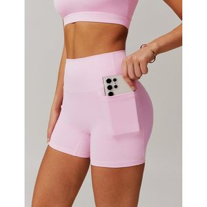 Ensemble de sport pour femme : Soutien-gorge de sport asymétrique et short assorti – Tenue 2 pièces pour gym et yoga avec poches, en Spandex respirant - Product Image 6