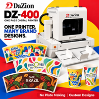 Machine d'impression numérique à jet d'encre DZ-400 pour la production de gobelets en papier, boîtes à gâteaux et sacs en papier kraft en petites séries, impression en un seul passage