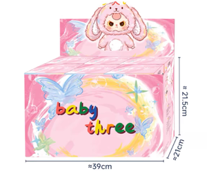 Caja Sorpresa Oficial de la Serie Baby Three V3 <span class=keywords><strong>Big</strong></span> Cute Plush Animal Party - Set Sellado de <span class=keywords><strong>6</strong></span> Cajas de Gran Tamaño (21cm), Stock Original y Auténtico - Product Image 1
