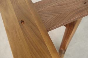 Đen Walnut rắn gỗ chân cho bàn ăn thời trang mới thiết kế bảng cơ sở có thể được tùy chỉnh 600*400*700mm - Product Image 3